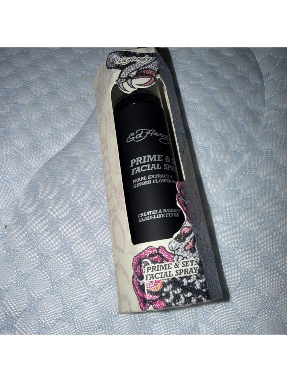 Ed Hardy Prime & Set Facial Spray 4.06 oz 120ml Makeup Setting Spray New In Box